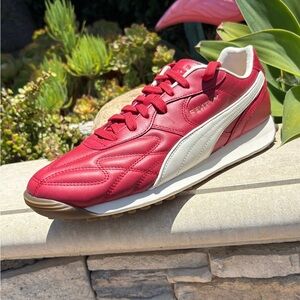 Puma Avanti L Fenty Mens Size 12 Club Red Leather Sneakers